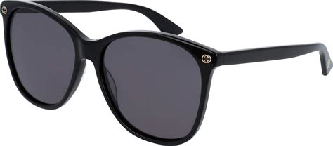 gucci 0024s black 001 58mm|Gucci Women's GG0024S GG/0024/S 001 Black/Gold Fashion .